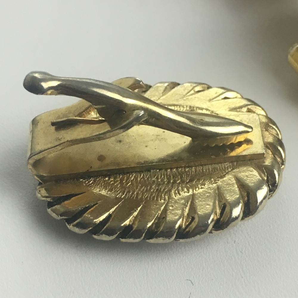 Pheasant Gold Cufflinks & Tie Clip! - Picture 4 of 7